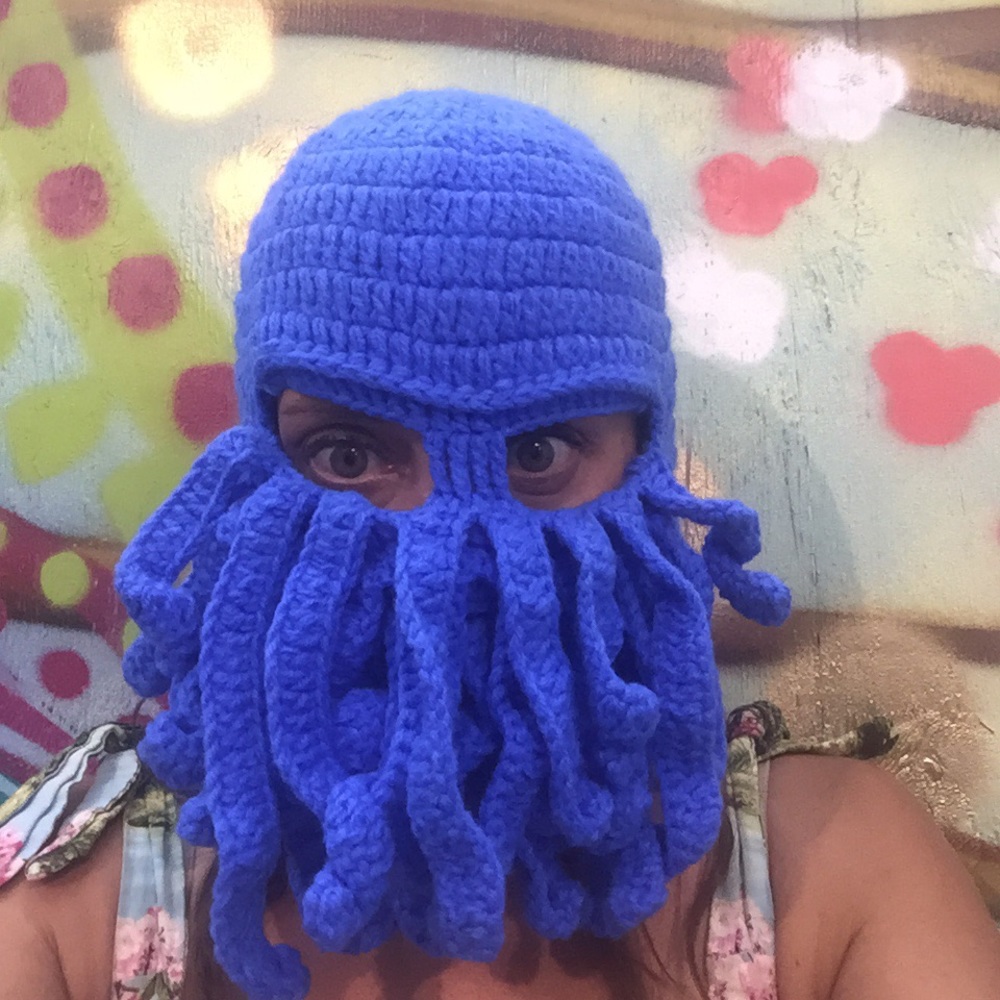 Warm Wool Face Mask Crochet Winter Ski Caps Hat